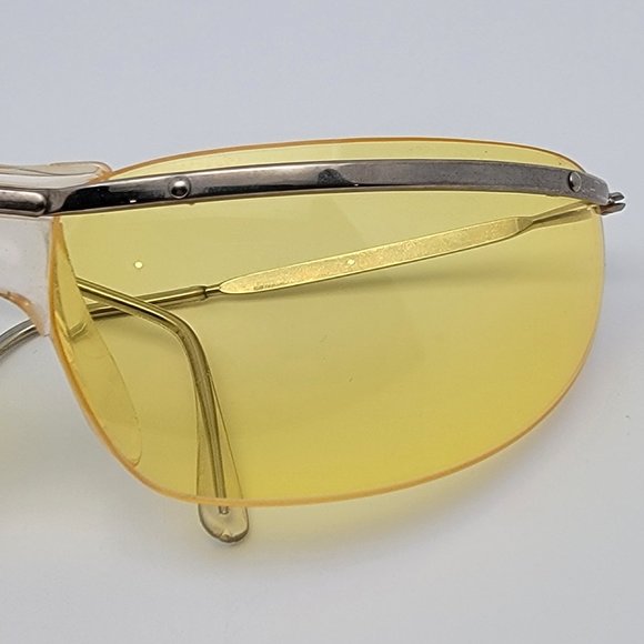 Renauld of France Orama IV Gold Frame Yellow Lens Bikini Sunglasses w/ Case NOS - Picture 9 of 16
